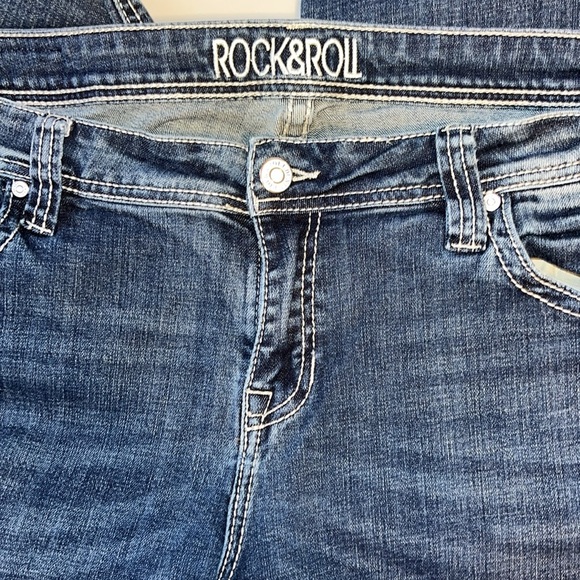 Rock & Roll Cowgirl Riding Jeans 34x32 - Picture 4 of 9